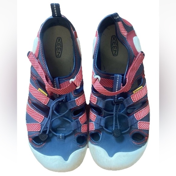 KEEN Newport big kid unisex navy blue red waterproof sandals size 7 US - Picture 1 of 6